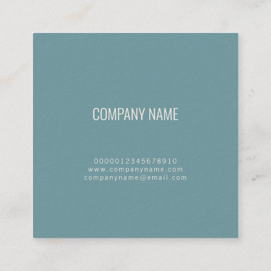 シーシェルビジネスカード スクエア名刺 (裏面)