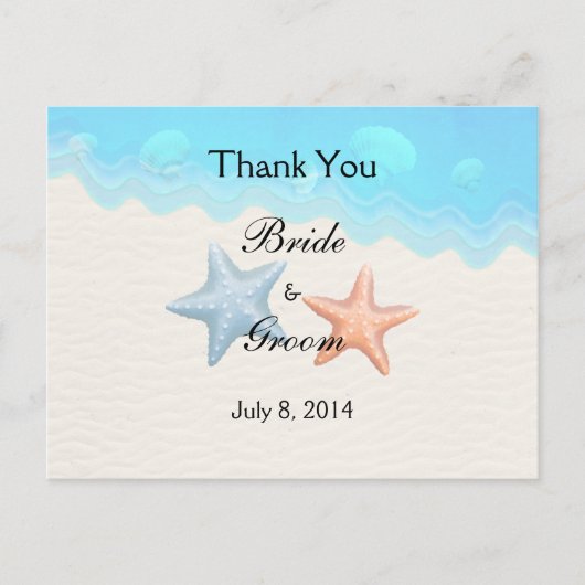 シーシェルビーチサンキューユー ポストカード (正面)