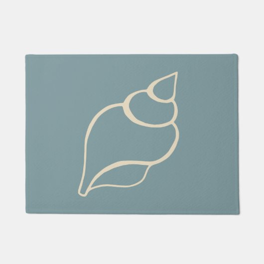 シーシェルビーチシェルDoormatようこそマット敷物ギフト ドアマット (正面)