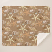 シーシェルビーチシーショア海 シェルパブランケット (正面(横))