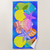 シーシェルビーチタオル ビーチタオル (正面)