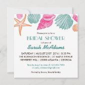 シーシェルビーチテーマブライダルシャワー招待 招待状 (正面)