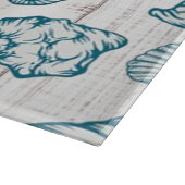 シーシェルビーチハウス航海のファミリーネームウッド カッティングボード (角)