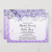 シーシェルビーチブライダルシャワー招待状seashell1 招待状 (正面/裏面)