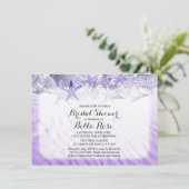 シーシェルビーチブライダルシャワー招待状seashell1 招待状 (スタンド正面)