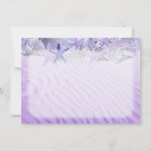 シーシェルビーチブライダルシャワー招待状seashell1 招待状 (裏面)