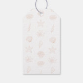 シーシェルビーチベイビーシャワーのご招待ありがとうございました ギフトタグ (裏面)