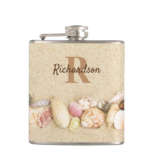 シーシェルビーチモノグラムコースト フラスク (正面)