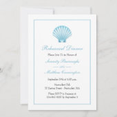 シーシェルビーチリハーサルディナー結婚式招待状 招待状 (正面)