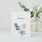 シーシェルビーチ結婚式サンキューカード ポストカード (スタンド正面)