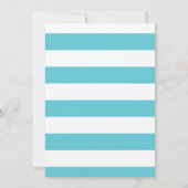 シーシェルビーチ結婚式招待状ピンクブルーホワイト 招待状 (裏面)