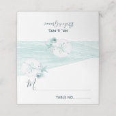 シーシェルビーチ結婚式 プレイスカード (外部開封)