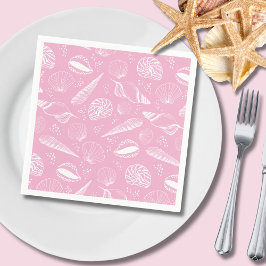 シーシェルピンク スタンダードカクテルナプキン