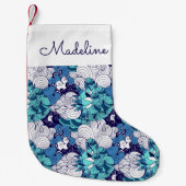 シーシェルファンキーパターン|名前の追加 スモールクリスマスストッキング (正面)
