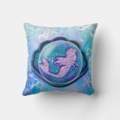 シーシェルフィットの人魚グリッター女の子マジカル クッション (裏面)