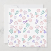 シーシェルブラレートシーシェルザシー誕生日 招待状 (裏面)