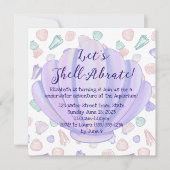 シーシェルブラレートシーシェルザシー誕生日 招待状 (正面)