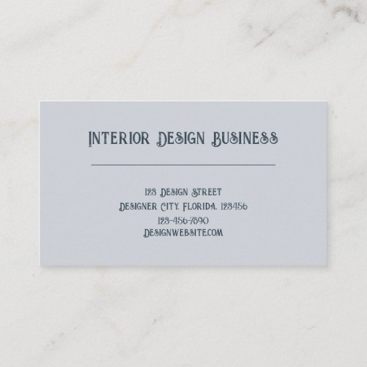 シーシェルブルービーチテーマ 名刺 (裏面)