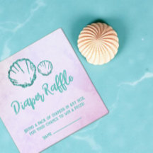 シーシェルベビーシャワーおむつラッフル