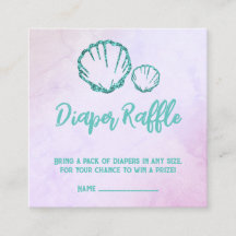 シーシェルベビーシャワーおむつラッフル