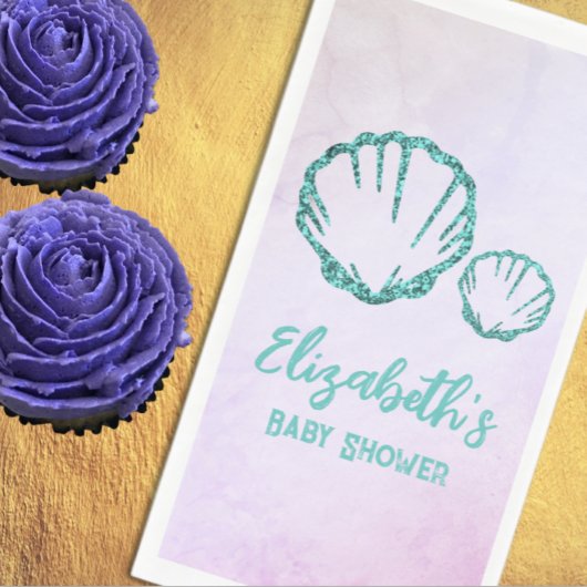 シーシェルベビーシャワーナプキン