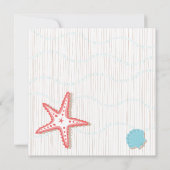 シーシェルポストウェディングレセプションパーティの招待状 招待状 (裏面)