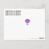 シーシェルポストカード – SRF ポストカード (裏面)