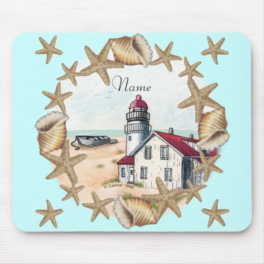 シーシェルライトハウス マウスパッド (正面)