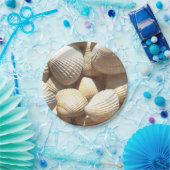 シーシェルラブサマービーチピクニック紙プレート ペーパープレート (パーティー)