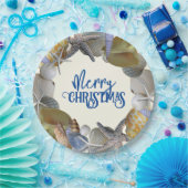 シーシェルリースホリデー大事な行事カスタム ペーパープレート (パーティー)