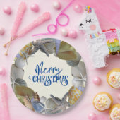 シーシェルリースホリデー大事な行事カスタム ペーパープレート (パーティー)