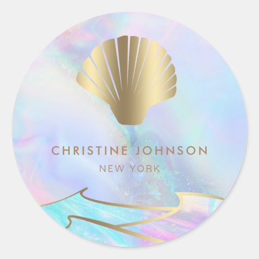 シーシェルロゴシール ラウンドシール (正面)