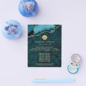 シーシェルロゴティール(緑がかった色)デザイン チラシ (シングル)