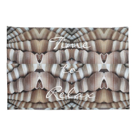 シーシェルロマンチックビーチ夏パタエレガントーン 枕カバー (裏面-右)