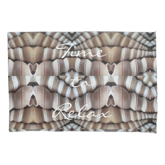 シーシェルロマンチックビーチ夏パタエレガントーン 枕カバー (正面左)