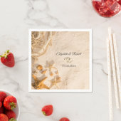 シーシェルロープサンド結婚ズ スタンダードカクテルナプキン (インサイチュ)