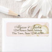 シーシェルヴィンテージピンクと金ゴールド ラベル (インサイチュ)