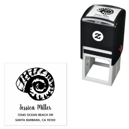 シーシェル名前をカスタムする差出人住所 セルフインキングスタンプ (インサイチュ)