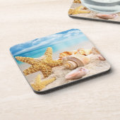 シーシェル懸命プラスチックのコースター コースター (左側)