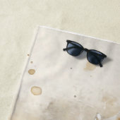 シーシェル水彩沿岸 ビーチタオル (インサイチュ)