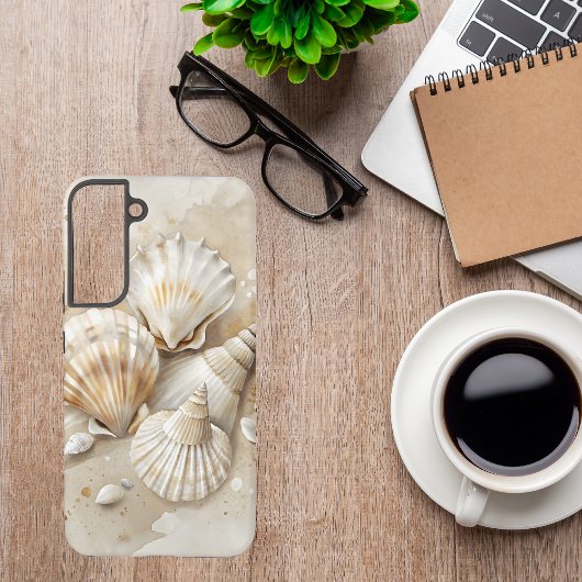 シーシェル水彩沿岸 SAMSUNG GALAXYケース