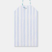 シーシェル波の青いストライプの赤ちゃんシャワーの好意 ギフトタグ (裏面)