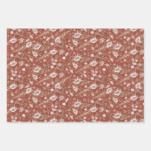 シーシェル海の貝類の水中パタ航海のーン ラッピングペーパーシート (正面2)