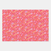 シーシェル海の貝類の水中パタ航海のーン ラッピングペーパーシート (正面)