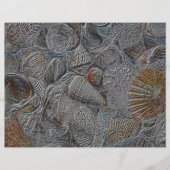 シーシェル海ビーチグレー金ゴールドシルバーデカップージ (正面)