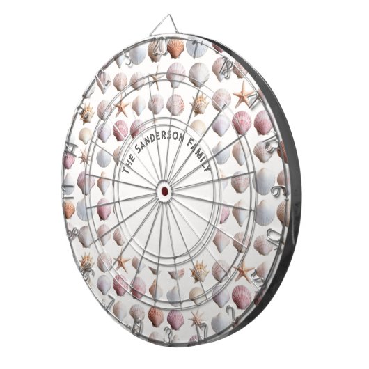 シーシェル海ライフビーチシーショアカスタム ダーツボード (正面右)