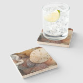 シーシェル砂ドル ストーンコースター (横)