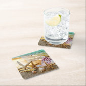 シーシェル紙コースター スクエアペーパーコースター (インサイチュ)