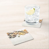 シーシェル紙コースター スクエアペーパーコースター (インサイチュ)