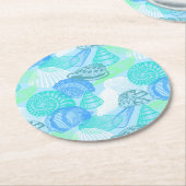 シーシェル紙コースター ラウンドペーパーコースター (アングル)